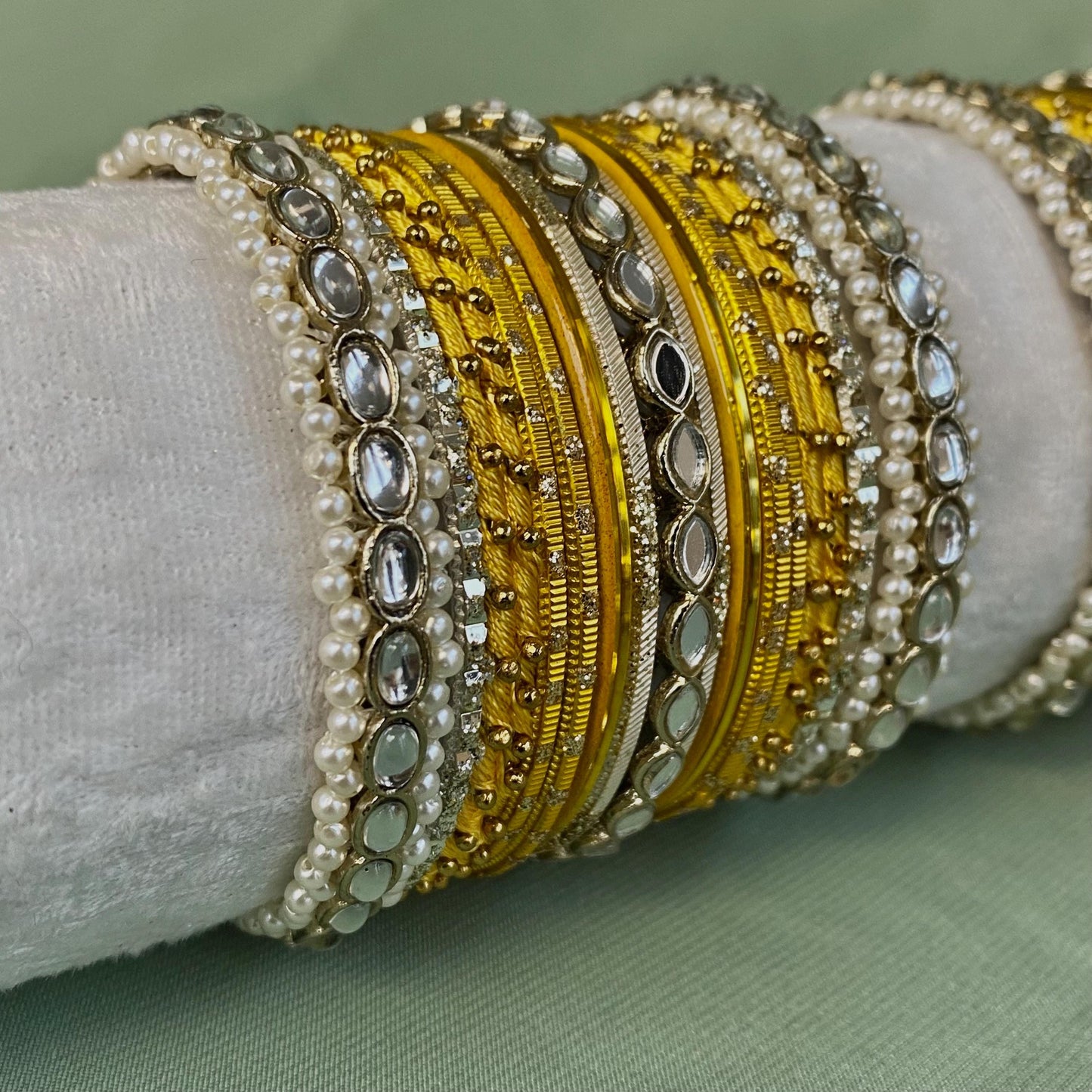Small Golden Bangle Set/Indian/ Pakistani/Jewelley/ Fashion Bracelet