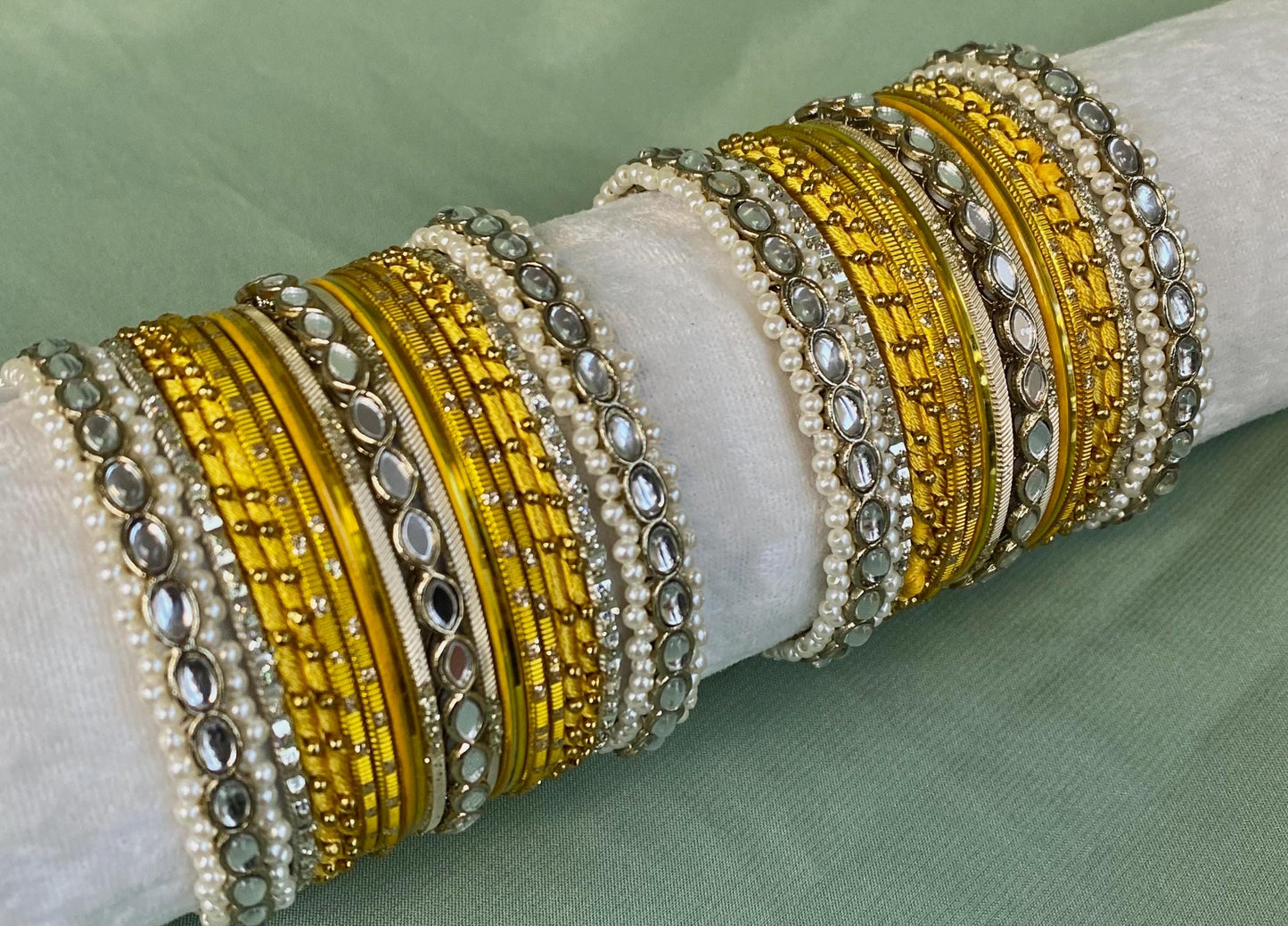 Small Golden Bangle Set/Indian/ Pakistani/Jewelley/ Fashion Bracelet