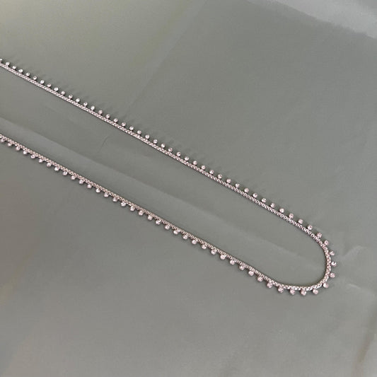 Silver with Zircon Crystal/ Silver Belt/ Waist Chain/ Belt/ Sari Belt/ Belt for Asian Clothes/ Wedding Accessories/ One Size Fits All/ Gift