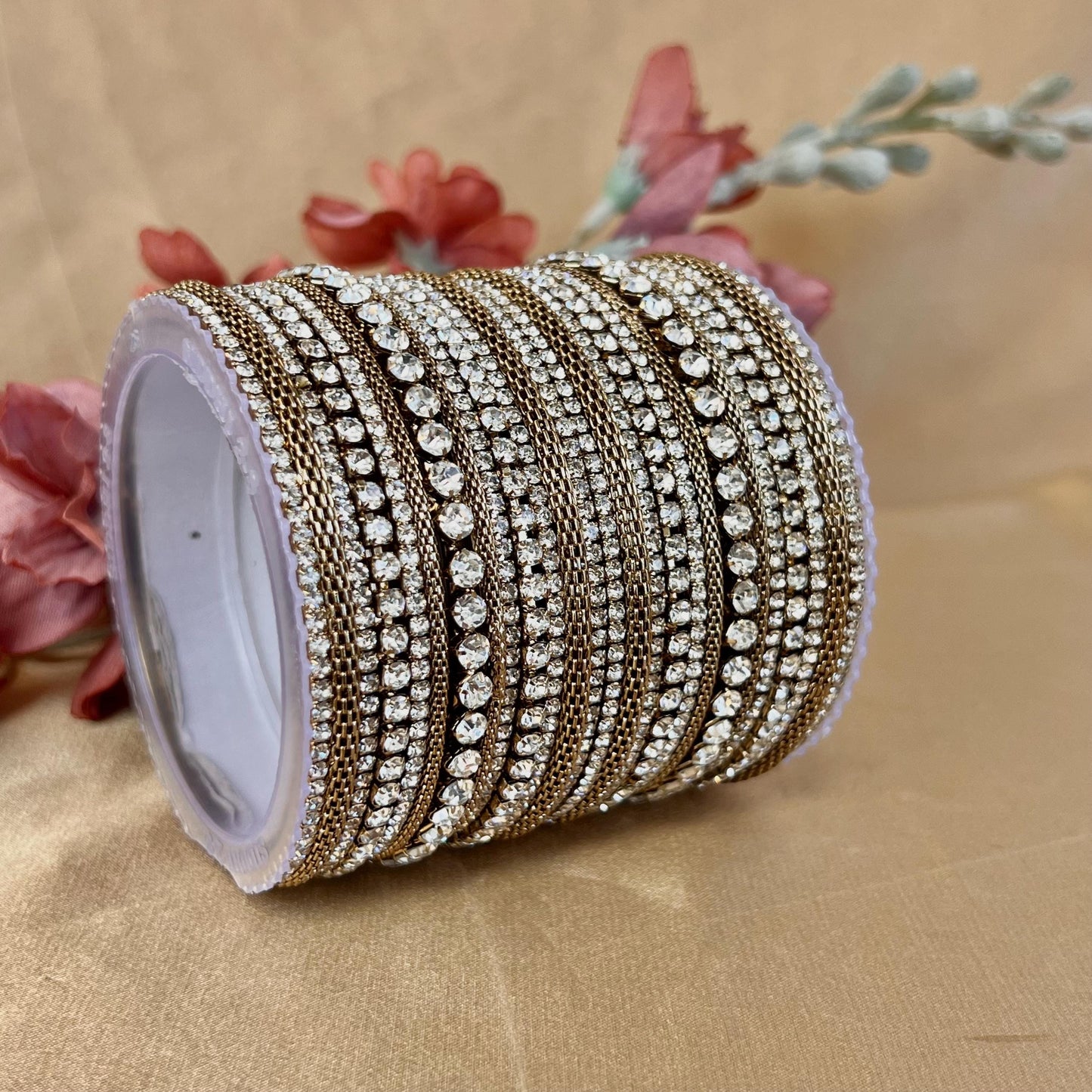 Clear Small Bangle Set Both Arms - 2.8/Clear Bangle Set/Kada Bangle SetIndian/ Pakistani/Bangles/ Fashion Bracelet