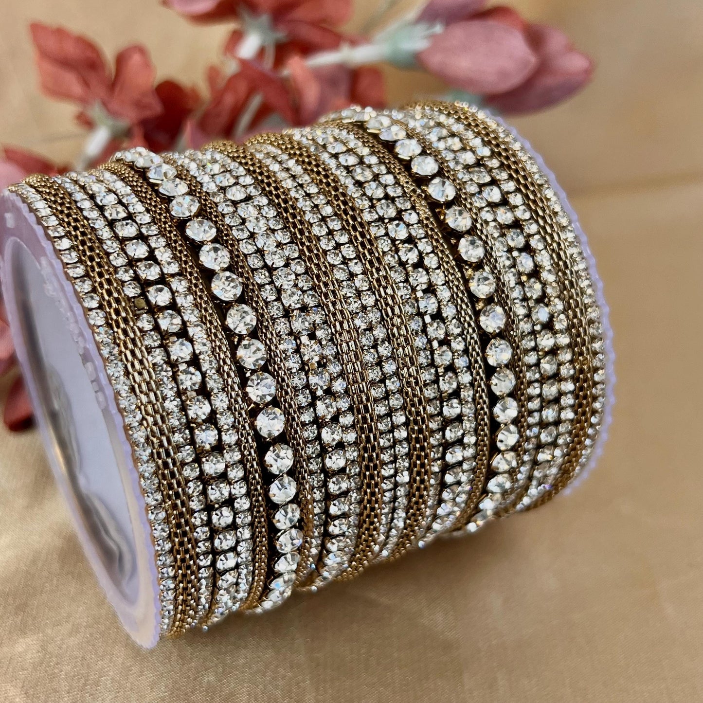 Clear Small Bangle Set Both Arms - 2.8/Clear Bangle Set/Kada Bangle SetIndian/ Pakistani/Bangles/ Fashion Bracelet