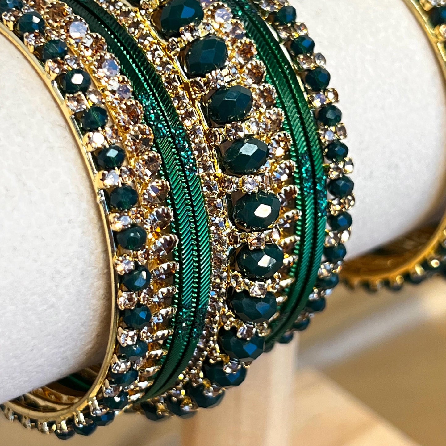 Blue Green Red Small Bangle Set Both Arms Traditional Bollywood Indian Pakistani Churi Jewelley Fashion Bracelet wedding jewellery sale 2.4