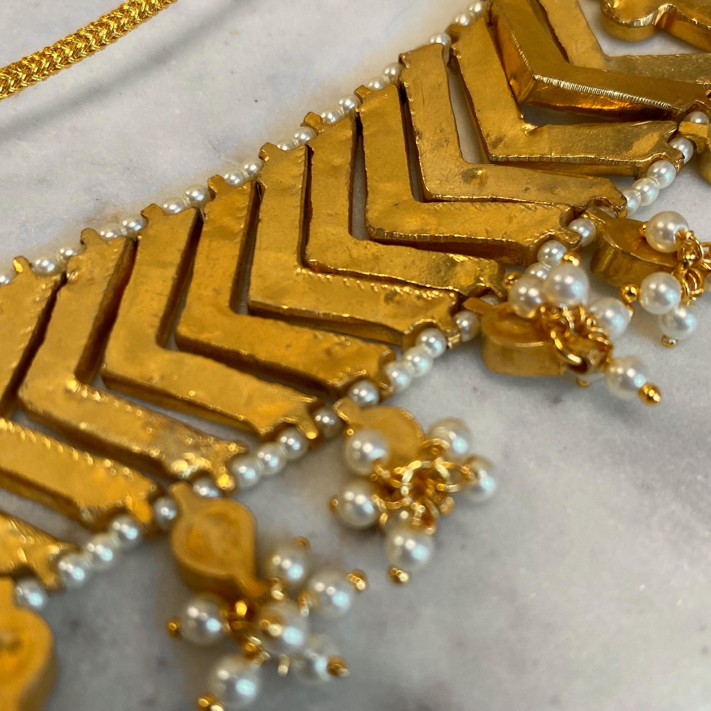 Real Kundan Bright Gold Choker Only/ Unique Style/ Indian/ Pakistani/Fashion Jewellery/ Gift for Women