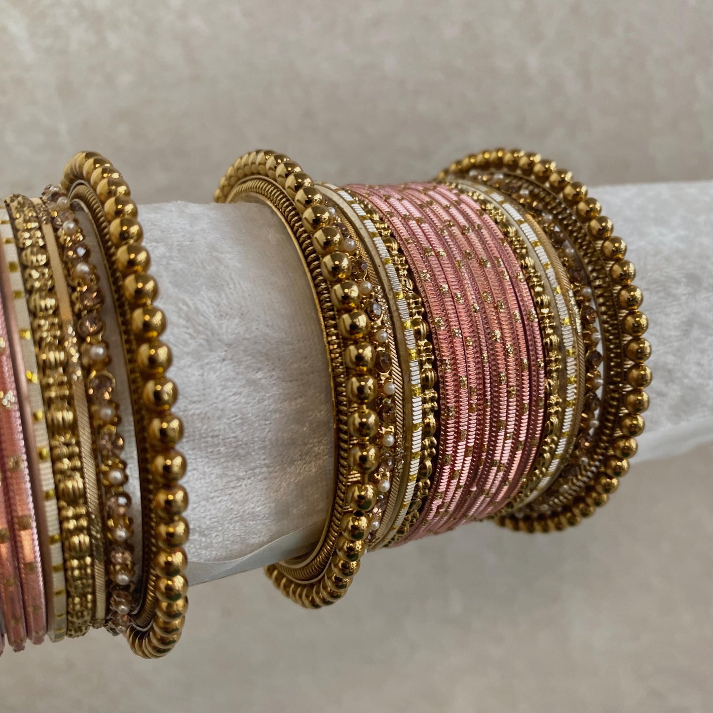 Small Pink Bangle Set/Indian/ Pakistani/Jewelley/Valentines Collection