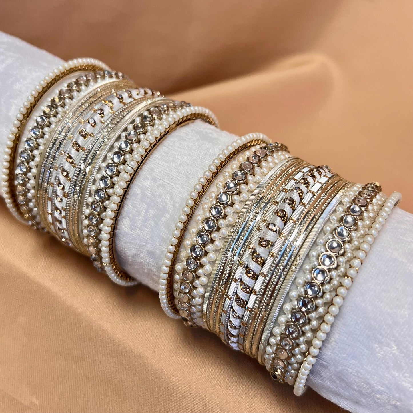 Small Clear Bangle Set/Indian/ Pakistani/Jewelley/ Fashion Bracelet