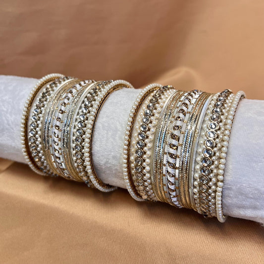 Small Clear Bangle Set/Indian/ Pakistani/Jewelley/ Fashion Bracelet