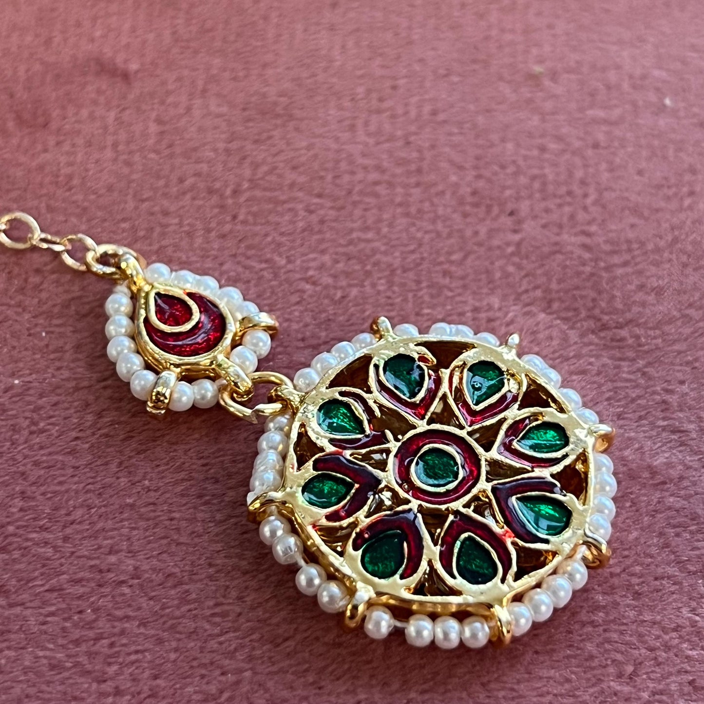 Kundan Tikka/ Tikli/ Indian/ Pakistani Fashion Jewellery/Maang Tikkas