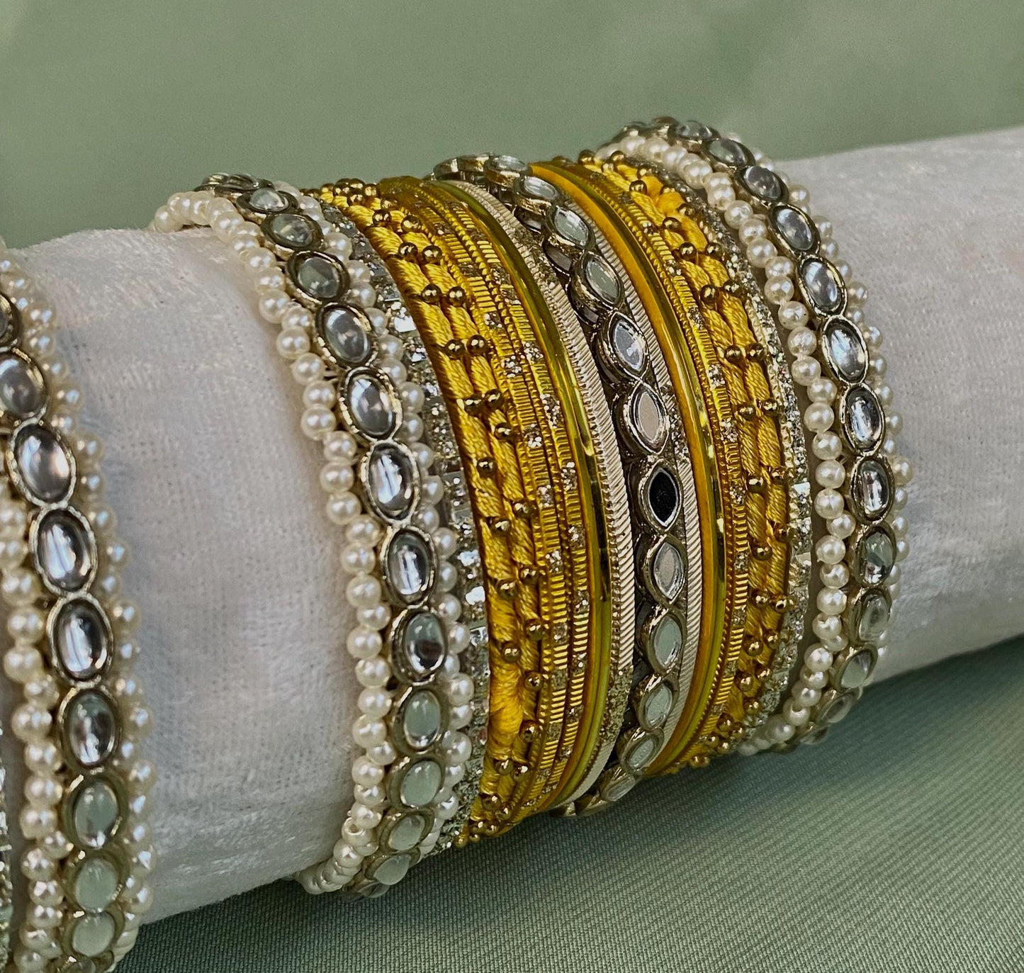 Small Golden Bangle Set/Indian/ Pakistani/Jewelley/ Fashion Bracelet