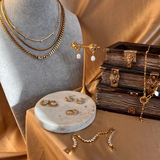 NEW! Multipack Chain and Earrings Small Hoops High Quality Tarnish Free Necklace Gift High Fashion Layering Stylish Hypoallergenic