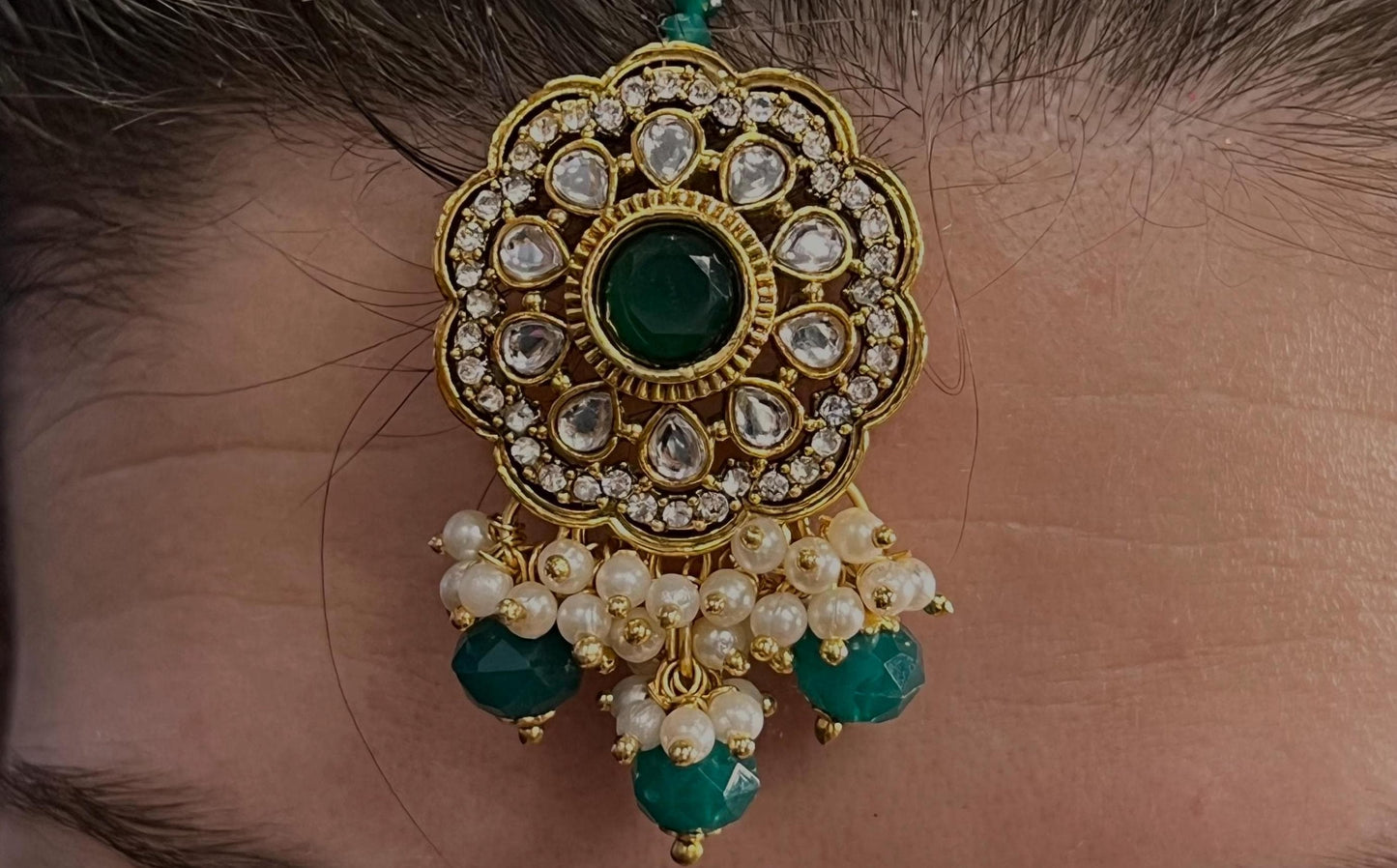 Green Choker Set/Pearly Choker Set/Green Chokers/ Indian/ Pakistani/Fashion Jewellery/ Gift for Women/green