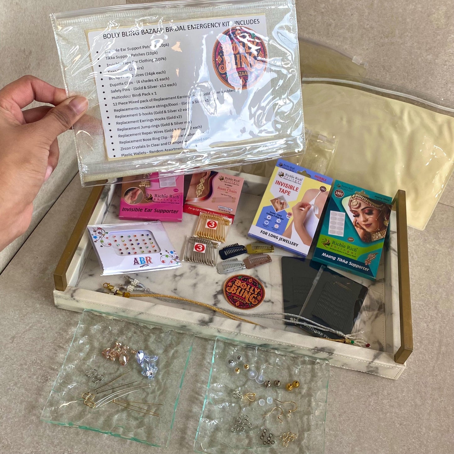 NEW! Emergency Bridal Kit Essential Indian Pakistani Wedding Waterproof Sensitive Skin Invisible Must Haves Bridesmaid Maid of Honour Repair