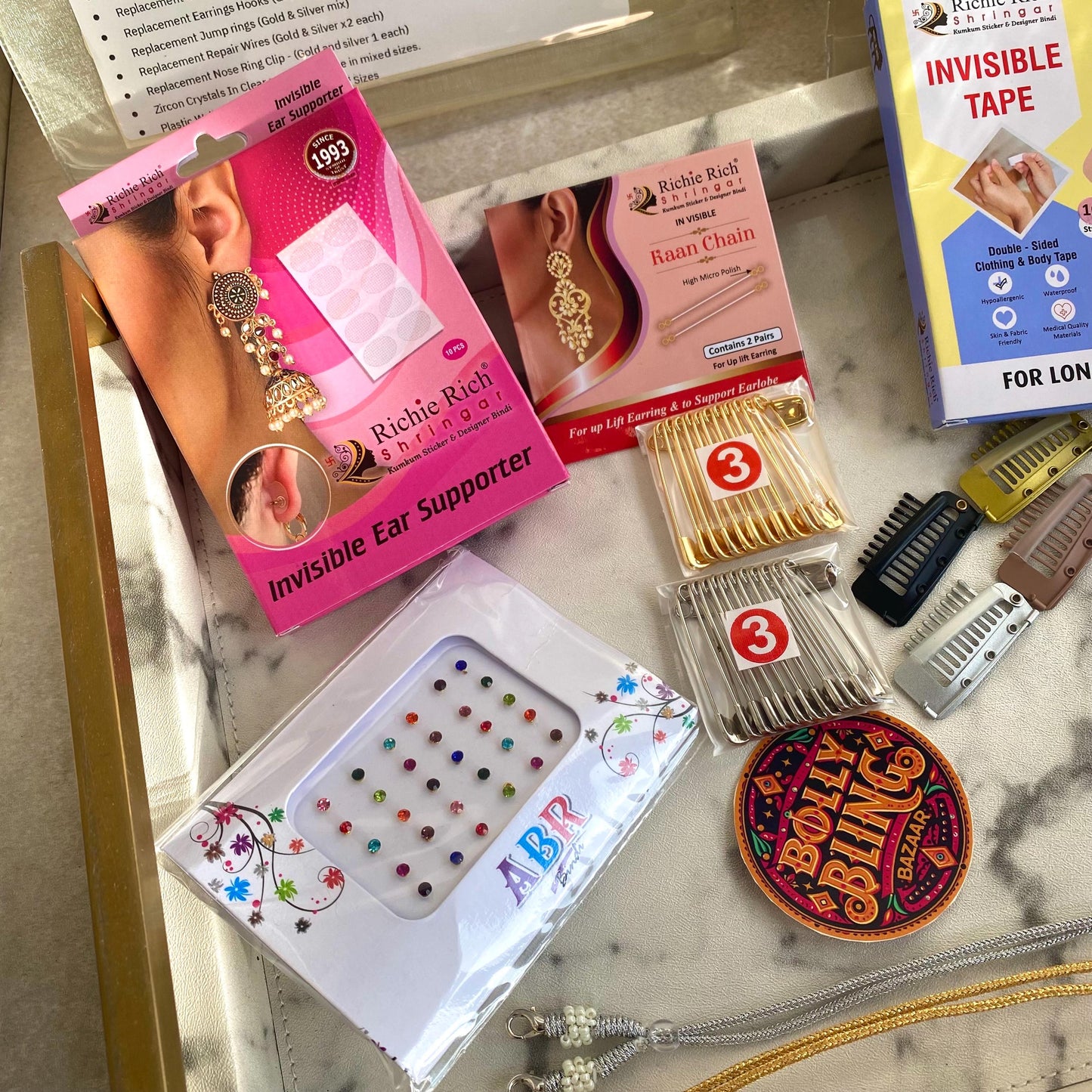 NEW! Emergency Bridal Kit Essential Indian Pakistani Wedding Waterproof Sensitive Skin Invisible Must Haves Bridesmaid Maid of Honour Repair