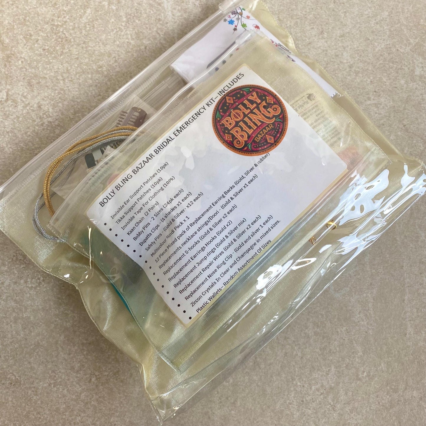 NEW! Emergency Bridal Kit Essential Indian Pakistani Wedding Waterproof Sensitive Skin Invisible Must Haves Bridesmaid Maid of Honour Repair