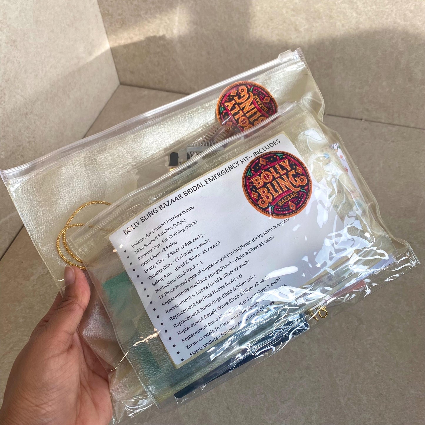 NEW! Emergency Bridal Kit Essential Indian Pakistani Wedding Waterproof Sensitive Skin Invisible Must Haves Bridesmaid Maid of Honour Repair