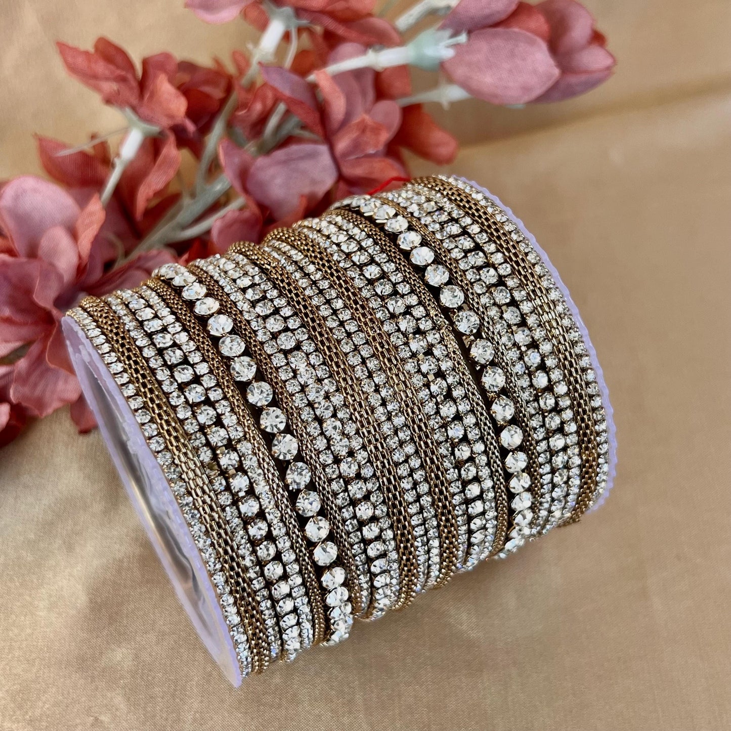 Clear Small Bangle Set Both Arms - 2.8/Clear Bangle Set/Kada Bangle SetIndian/ Pakistani/Bangles/ Fashion Bracelet