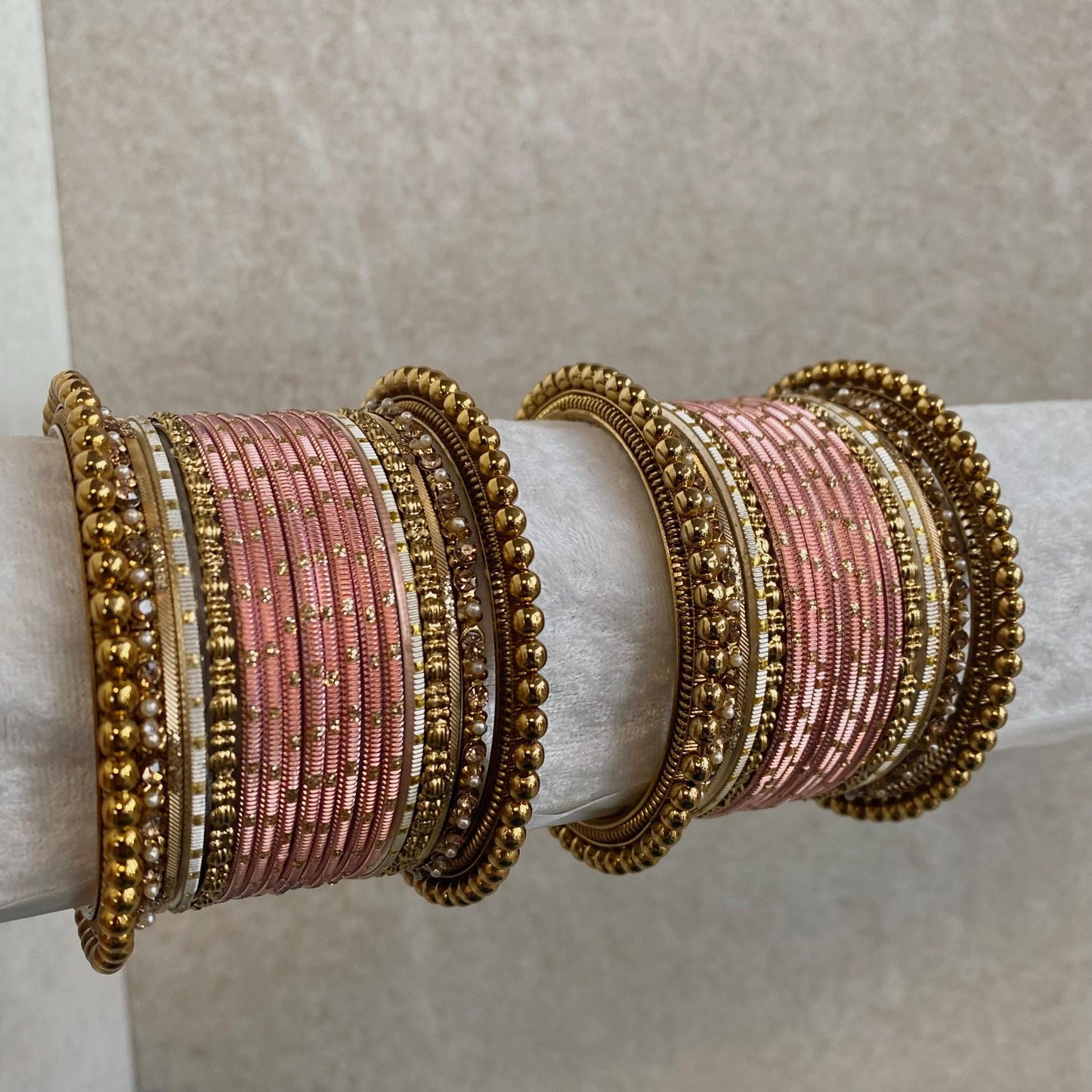 Small Pink Bangle Set/Indian/ Pakistani/Jewelley/Valentines Collection