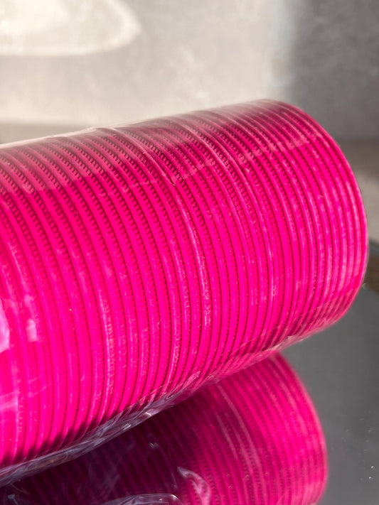Hot Pink Single Bangles - Set of 12 - Indian Bangles - 2.4/Braclets/Matte Bangles/Indian & Pakistani Jewellery