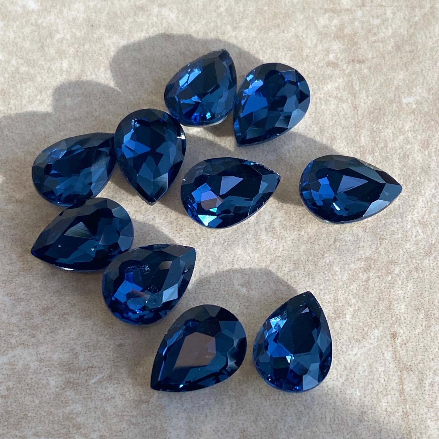 Gem Stones Plastic Jewellery Making High Quality Multicolour Fashion Design Jewellery Tear Drop Stones Arts Craft Project