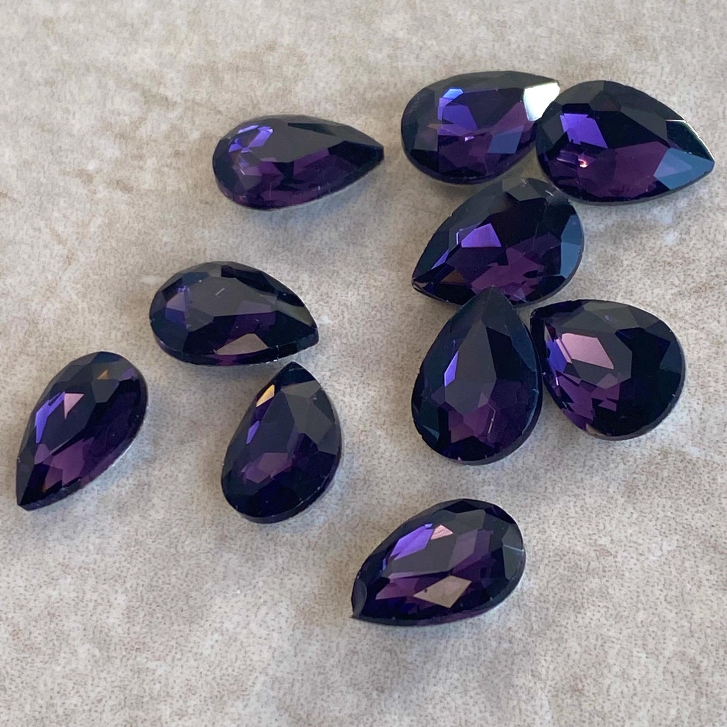 Gem Stones Plastic Jewellery Making High Quality Multicolour Fashion Design Jewellery Tear Drop Stones Arts Craft Project